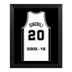 马刺吉诺比利退役球衣款相框吉诺比利球衣退役照片墙球迷礼品摆件