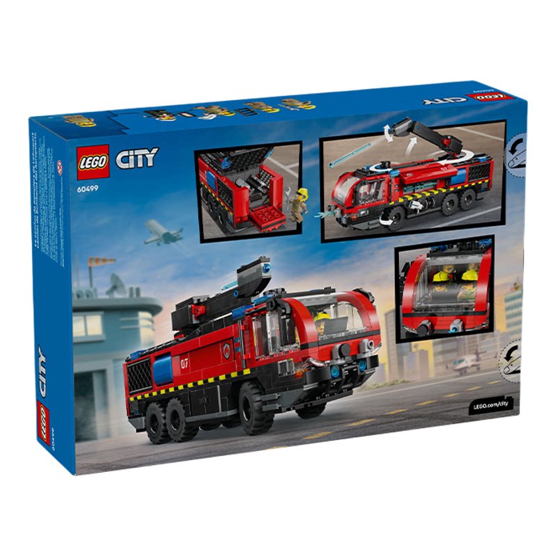 【自营】【顺丰速运】LEGO乐高城市系列60499机场消防车积木玩具