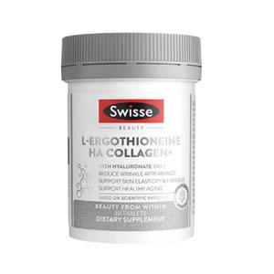 澳洲Swisse斯维诗胶原蛋白肽血橙精华美白抗皱紧致片玻尿酸口服液