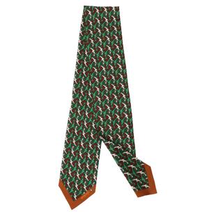 风度翩翩！粗斜纹真丝骏马骑士细条丝巾装饰领巾飘带发带KAKA特惠