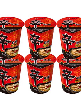 农心香菇牛肉味辛拉面65g*6杯