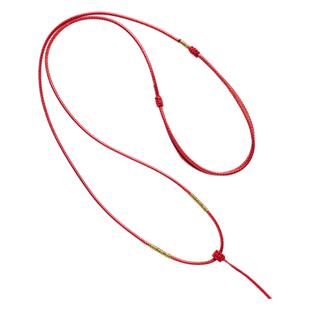 玉佩吊坠红绳皮绳项链绳红色编织挂绳黄金吊坠绳男女本命年蜡皮绳
