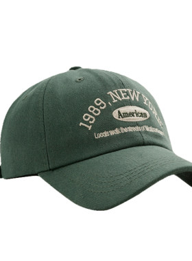 ins潮1989刺绣软顶棒球帽