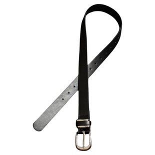 DFDGcleanfit简约皮带男女通用黑色针扣腰带小众设计百搭通勤皮带