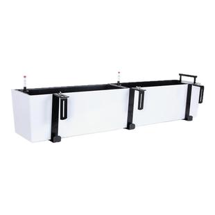 长方形挂式花盆懒人自吸水长条型阳台栏杆悬挂花箱护栏可挂式花槽