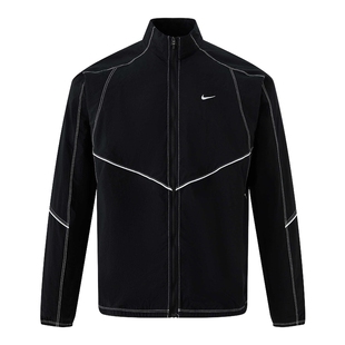 Nike耐克外套男2026春季跑步运动拼接宽松立领梭织夹克IF2029-010