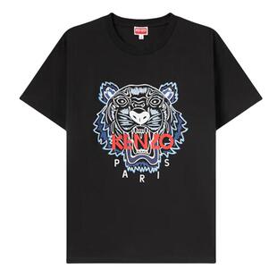 KENZO高田贤三 男士潮牌经典虎头圆领纯棉短袖T恤 FD65TS0204SO