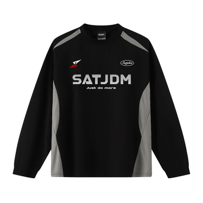 SATJDM美式拼接透气投篮服长袖