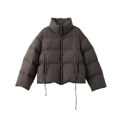 popchrio防水短款系绳羽绒服