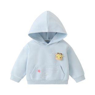 咔咔熊猫儿童卡通连帽卫衣男童女童2026新款春装春秋宝宝春季上衣