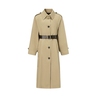 FF仿佛春秋季休闲风衣外套女中长款气质通勤薄款设计感