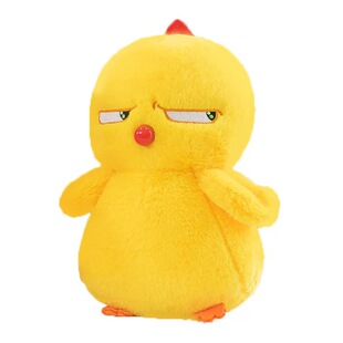 抓机娃娃儿童生日礼物小鸡玩偶瞪眼鸡女孩毛绒玩具创意布娃娃熊猫