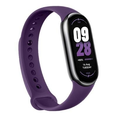 适用小米手环10/9手表带链8液态硅胶纯色系列7nfc版手腕带夏天6高级感5夏季4智能运动手表链七八九代