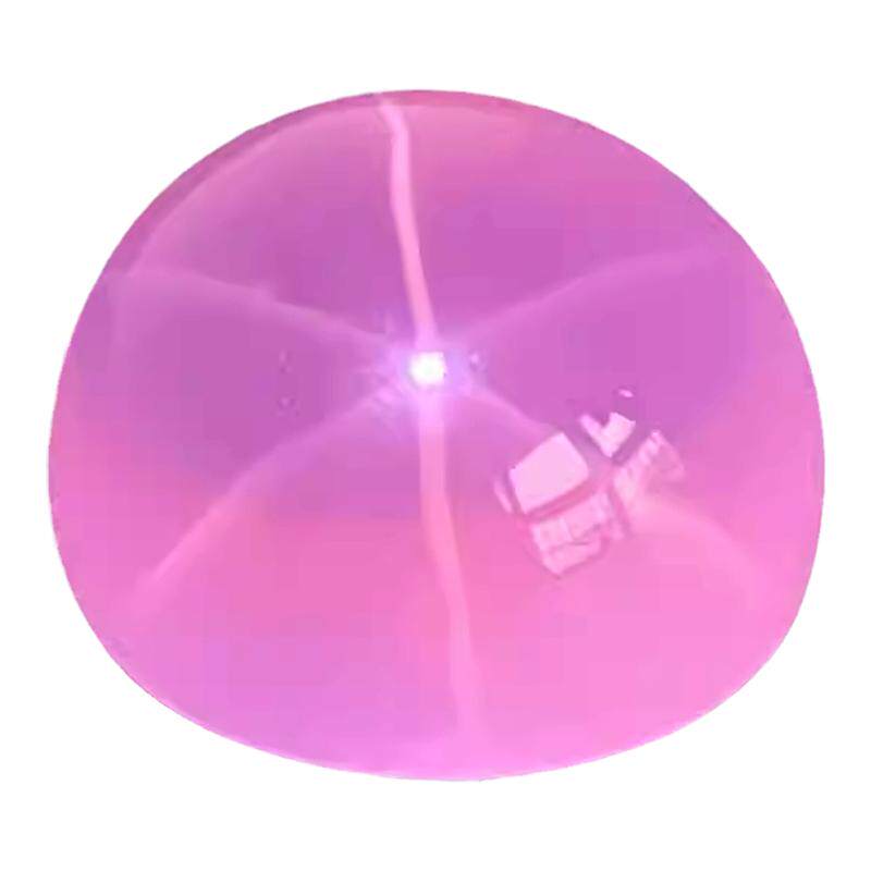 大号天然星光粉水晶圆蛋面裸石