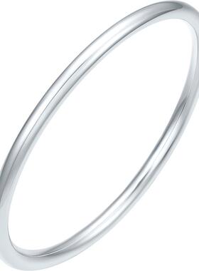 周六福清雅镯手镯999足银实心镯子优雅气质节日礼物