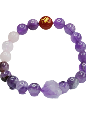 天然九紫离火多宝水晶手链红玛瑙辰龙手串女士款时尚个性手饰品