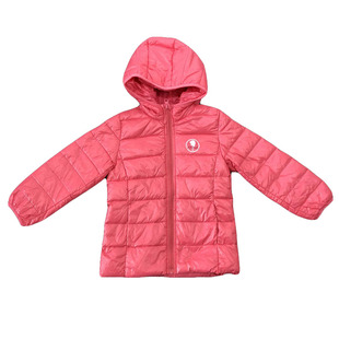 品牌折扣童装中大童男女童卡通轻薄羽绒服儿童秋冬鸭绒连帽外套FR