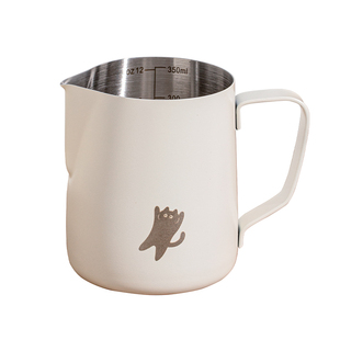 咖啡杯拉花缸不锈钢尖嘴拉花杯打奶泡专用咖啡器具带刻度拉花神器