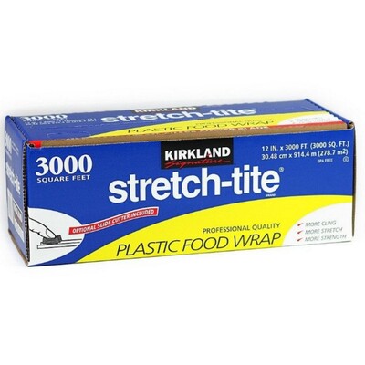 美国KIRKLAND Signature 3000英尺914米可微波冷冻食品保鲜膜