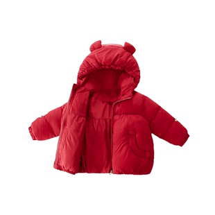 女童冬装羽绒棉服加厚外套巨好看儿童面包服保暖宝宝棉衣时髦洋气