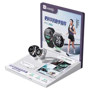 定制亚克力化妆品展示架智能手表耳机led发光陈列架数码展会摆台