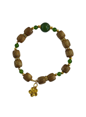 原创设计碧玉沉香古珠手串女款