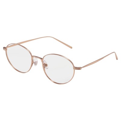 超轻纯钛椭圆框复古金丝眼镜