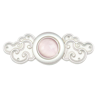 胧月.银-汉服子母扣-原创对襟披风明制汉服扣宝石金属防掉49包邮