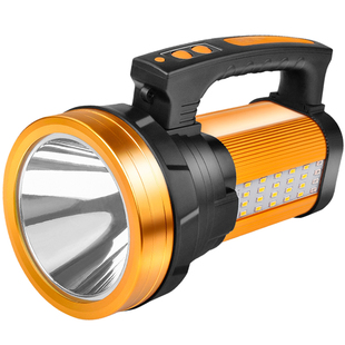 黄光手电筒强光超亮充电钓鱼专用照明超长续航户外远射手提探照灯
