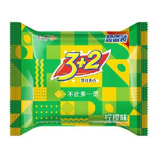 康师傅3+2苏打夹心饼干清新柠檬味375g*1袋营养早餐办公室零食