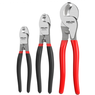 德力西电气电缆剪铬钒钢锻造工业级电工专用工具断线钳小口剥线钳