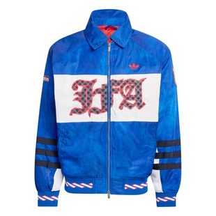 日本队足球休闲文化水洗做旧保暖棉服外套男adidas阿迪达斯三叶草