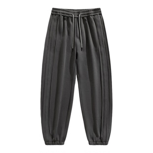 回力束脚运动卫裤男士秋冬季2025新款加绒厚青少年运动休闲长裤子