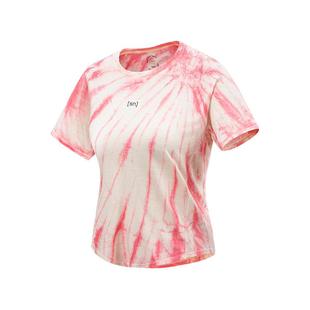 SN美利奴羊毛扎染短袖T恤女户外运动跑步短款T恤50/50扎染系列