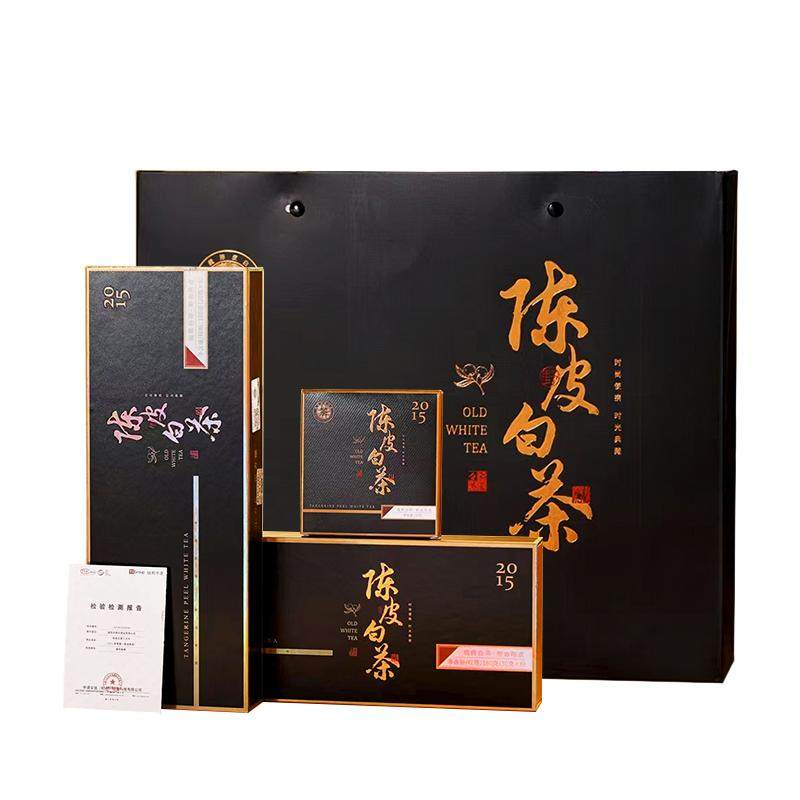 陈皮白茶茶叶2015寿眉礼盒装送礼
