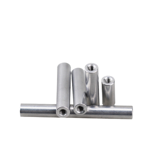 M3D5长螺母圆形铝柱双内牙m3联接柱铝拉杆航拍飞行器铝棒铝本色