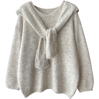 法式慵懒老钱风软糯针织毛衣套装