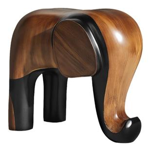 设计师家用矮凳门口换鞋凳轻奢高级感实木坐凳动物大象凳儿童凳子