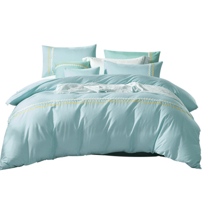 富安娜家纺四件套酒店床品套件简约纯棉全棉被套宿舍民宿床上用品