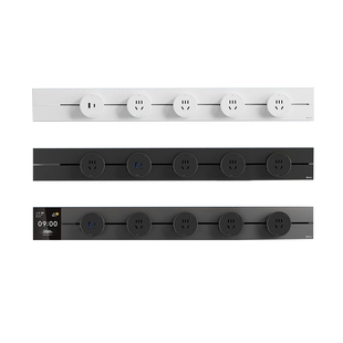 公牛移动轨道插座餐边柜gb3电力滑动家用明装开关超薄导轨式插排