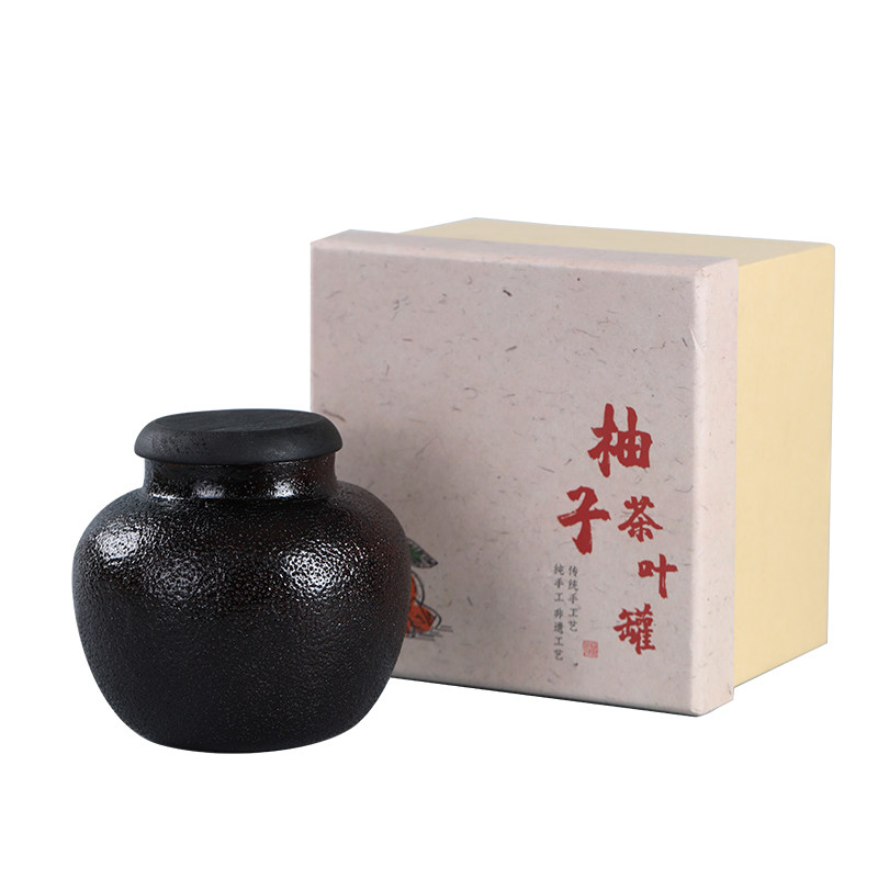柚子茶叶罐大漆泰国青柚储茶罐