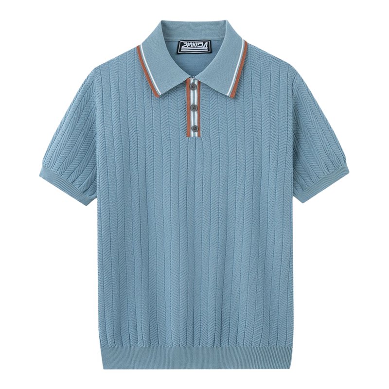 2026春夏新款外贸男士商务短袖polo衫大码休闲百搭T恤Men T-Shirt