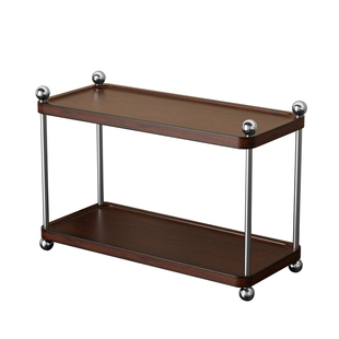 实木卫生间置物架洗漱台化妆品收纳架浴室台面护肤品摆放整理架子