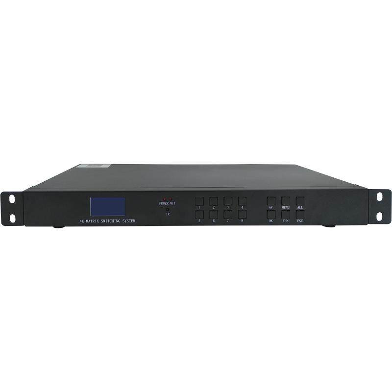 八安hdmi矩阵8进8出ip网络app切换器4K高清混合视频分配4分屏16