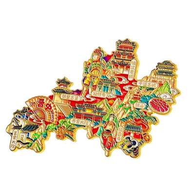 晋中地图冰箱贴平遥古城乔王家