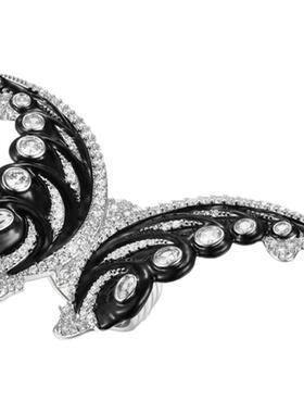 【宋茜同款】MOH动物絮语系列黑蝴蝶水晶珐琅戒指轻奢饰品女戒