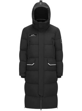 波司登蓄热连帽鹅绒长款羽绒服
