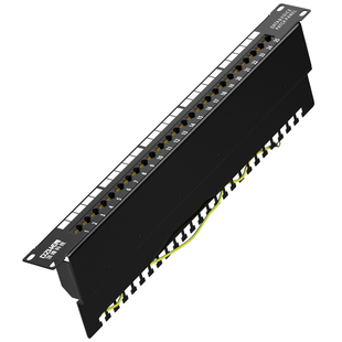 顶臻 电话配线架25口50口配线架工程级语音模块机架式理线防雷型配线架DZ-3025P