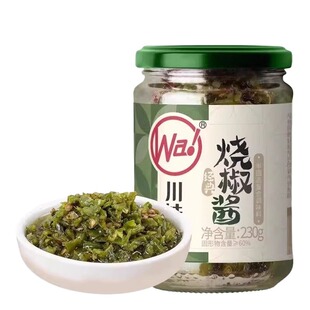 虎皮青椒下饭菜蒜蓉拌面子拌饭香辣川娃子碳烤烧椒酱剁辣椒酱剁