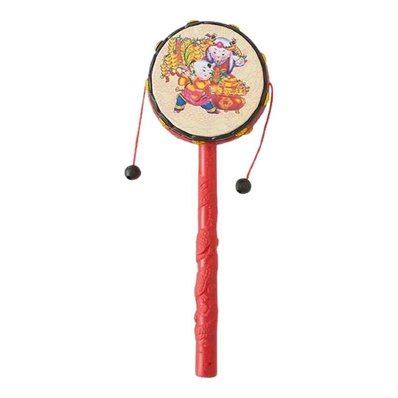 拨浪鼓婴儿玩具经典款手摇波鼓